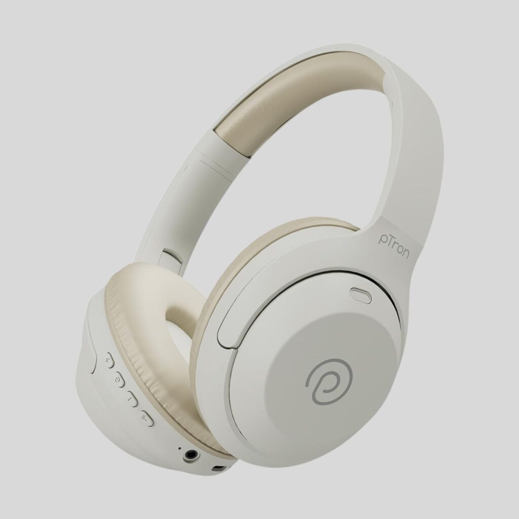 pTron Studio Classic Wireless Over-Ear Bluetooth Headphones