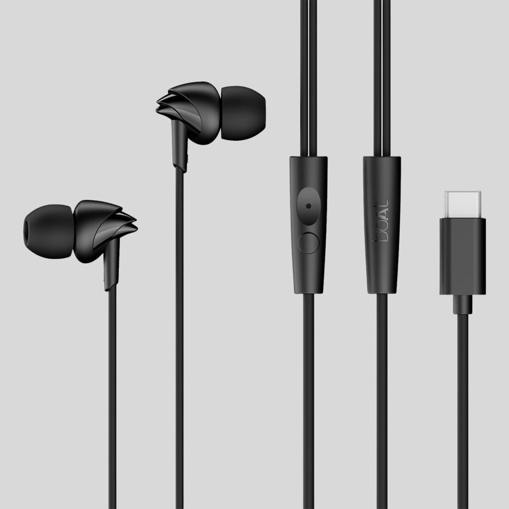 boAt wired earphones Type-C