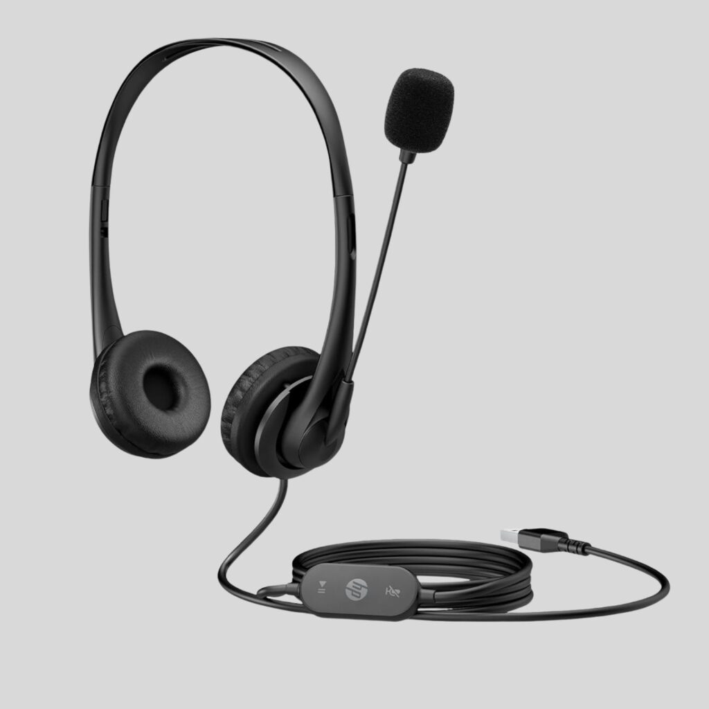 HP G2 Stereo Wired On-Ear Headphone with Microphone